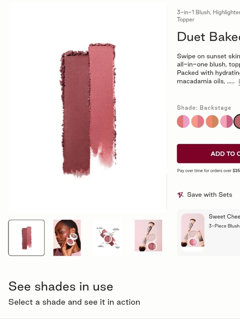 Dibs Beauty The Duet Blush & Highlighter Duo - Picture 2 of 9